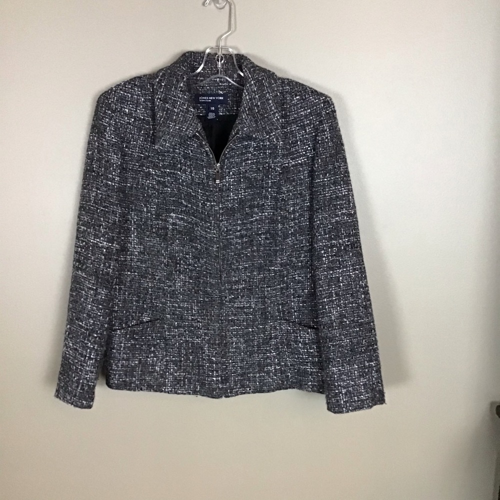 Jones New York, Sz 10, Textured Grey jacket
